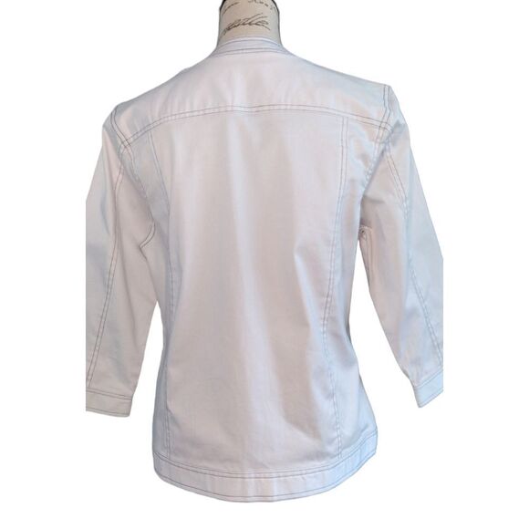 NWOT 𝅺Palm Harbour | Open Front Embroidered Starfish & Rhinestone Jacket - Picture 4 of 10